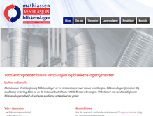 Tablet Screenshot of mathiassen.no